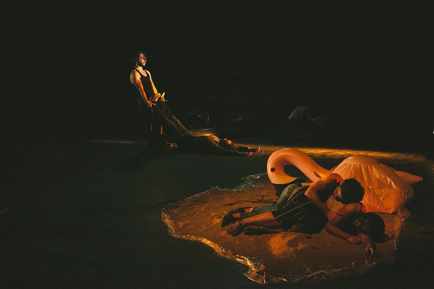 Zoukak Theatre Company, The Battle Scene, 2015. The Rallying: A Incarnation of the Crime.