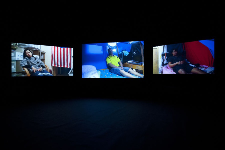 Chia-En Jao, REM Sleep, 2011. Three-channel video with sound, 63 min 42 sec.