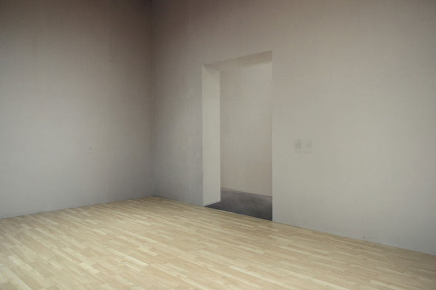 Rashid Rana, A Room for TATE Modern, 2013-2014. Inkjet print on wallpaper, MDF, wood, 295 x 363 x 205 in.