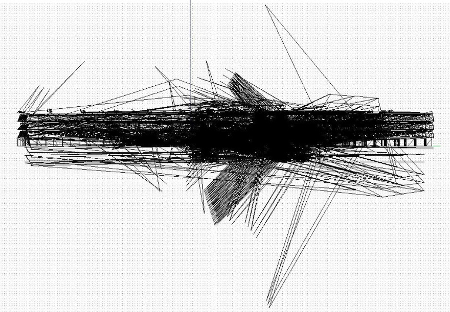 Lawrence Abu Hamdan, investigative images mapping the acoustic reflections of Saydnaya Prison for Saydnaya (the missing 19 db), 2017.