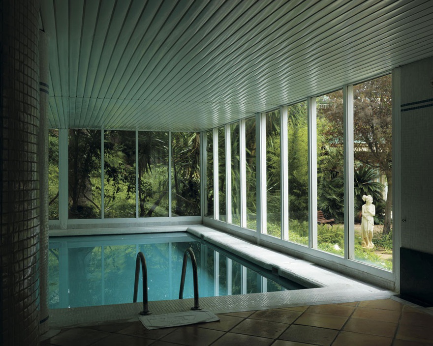 Edmund Clark, Swimming pool inside a hotel in Spain which was used by a rendition team, from the series Negative Publicity: Artefacts of Extraordinary Rendition.