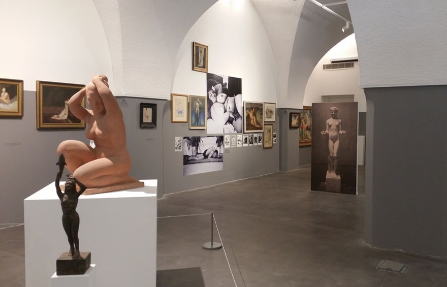 Installation view, The Arab Nude, American University of Beirut.