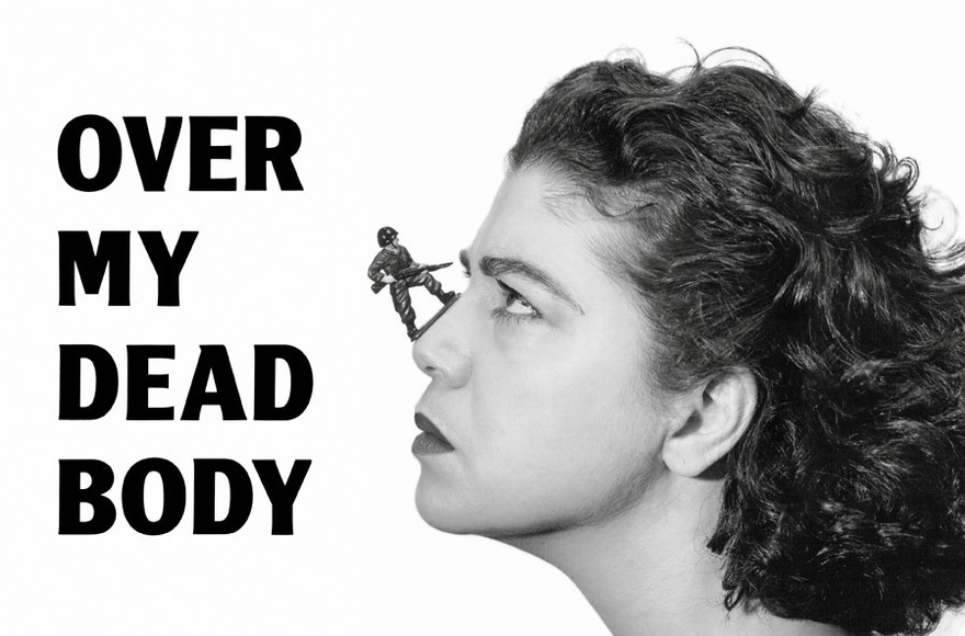 Mona Hatoum, Over My Dead Body, 1988. Inkjet on paper, 204 x 304.